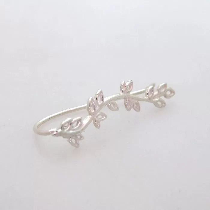 Leaf Ear Cuff - Sterling Silver Earring