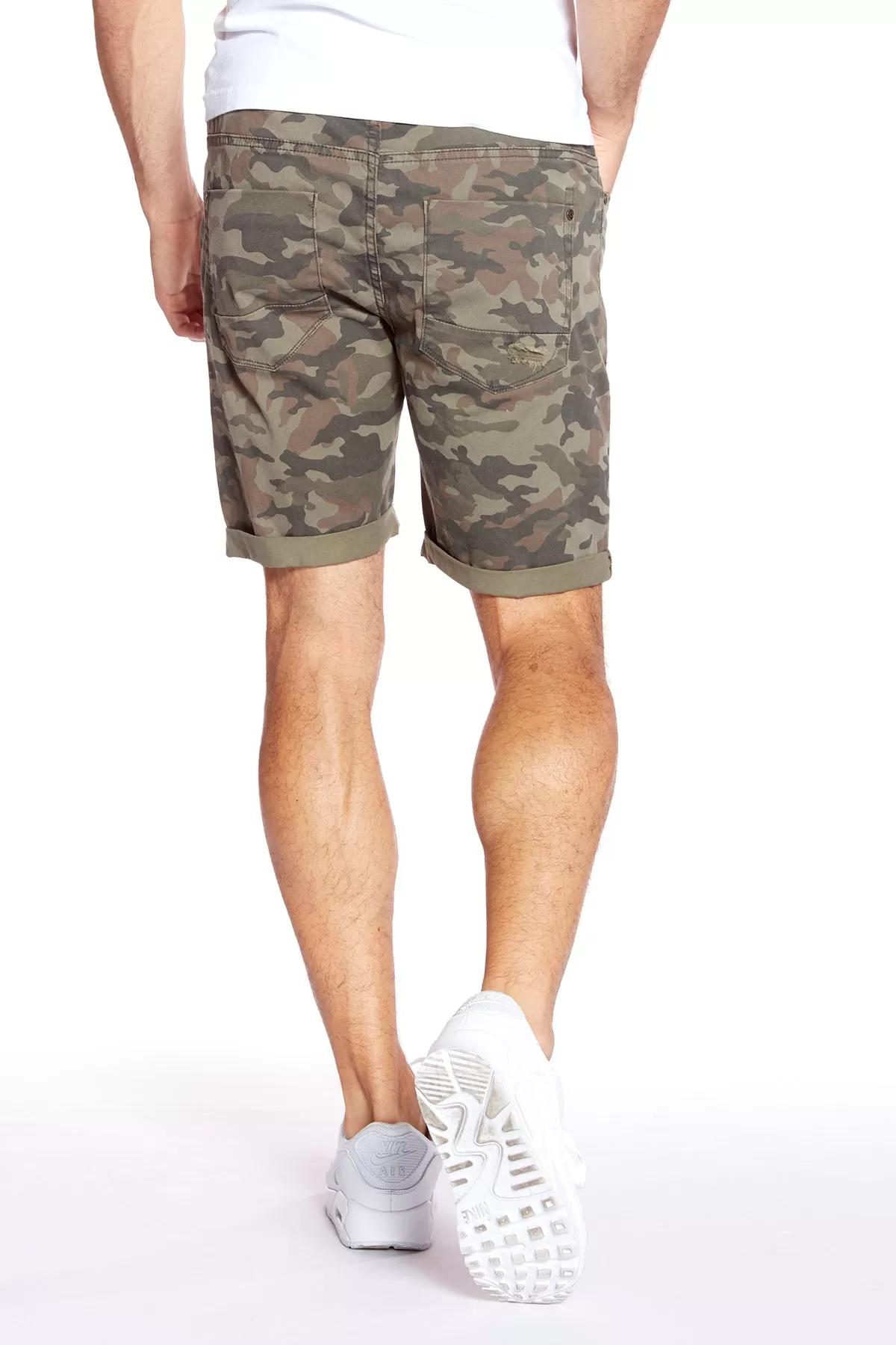 LENNON - Mens Rolled Up Shorts - Camo