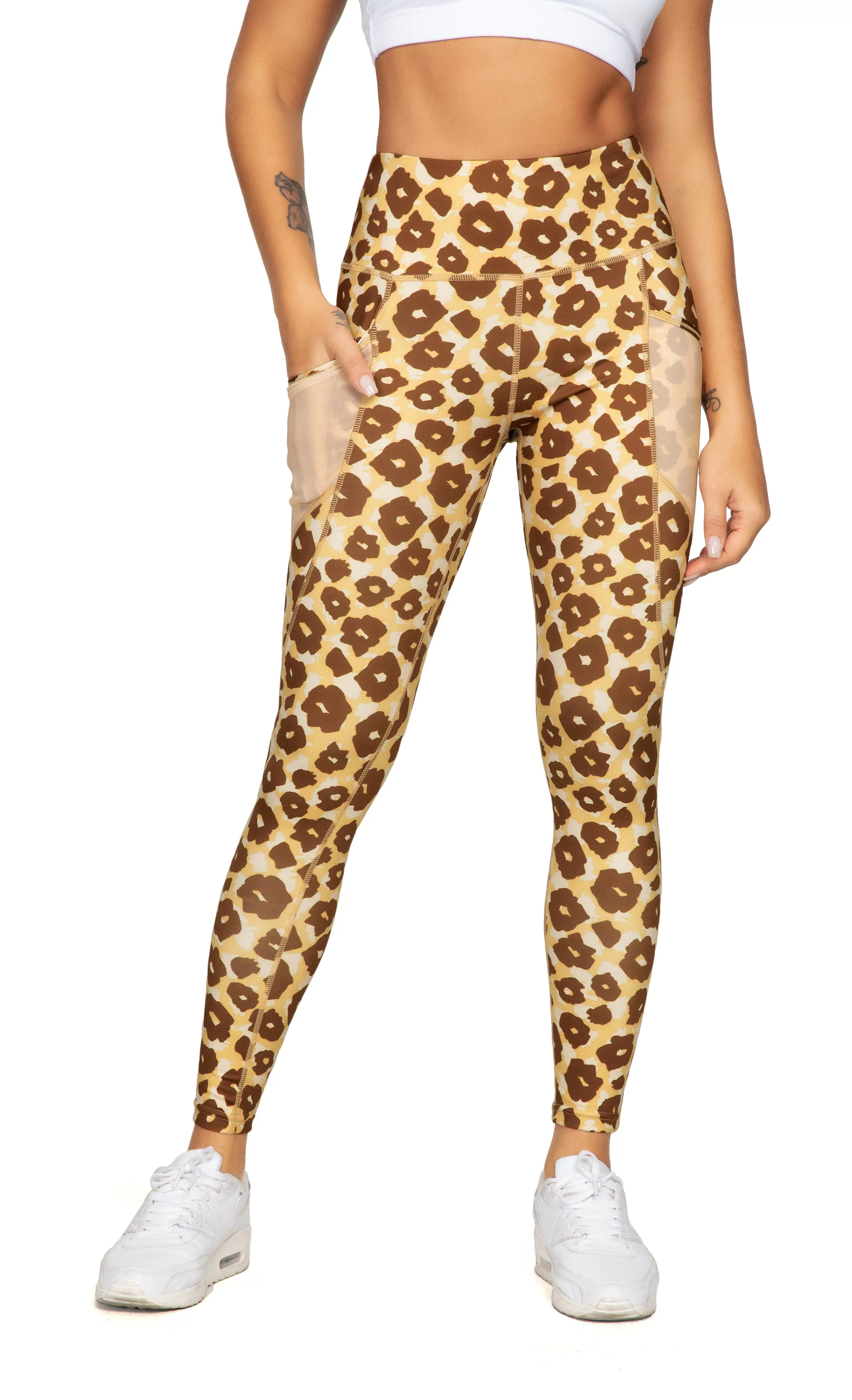 Leopard Print Waist Tights Leggings