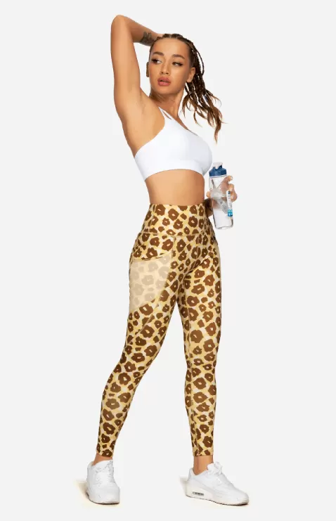 Leopard Print Waist Tights Leggings