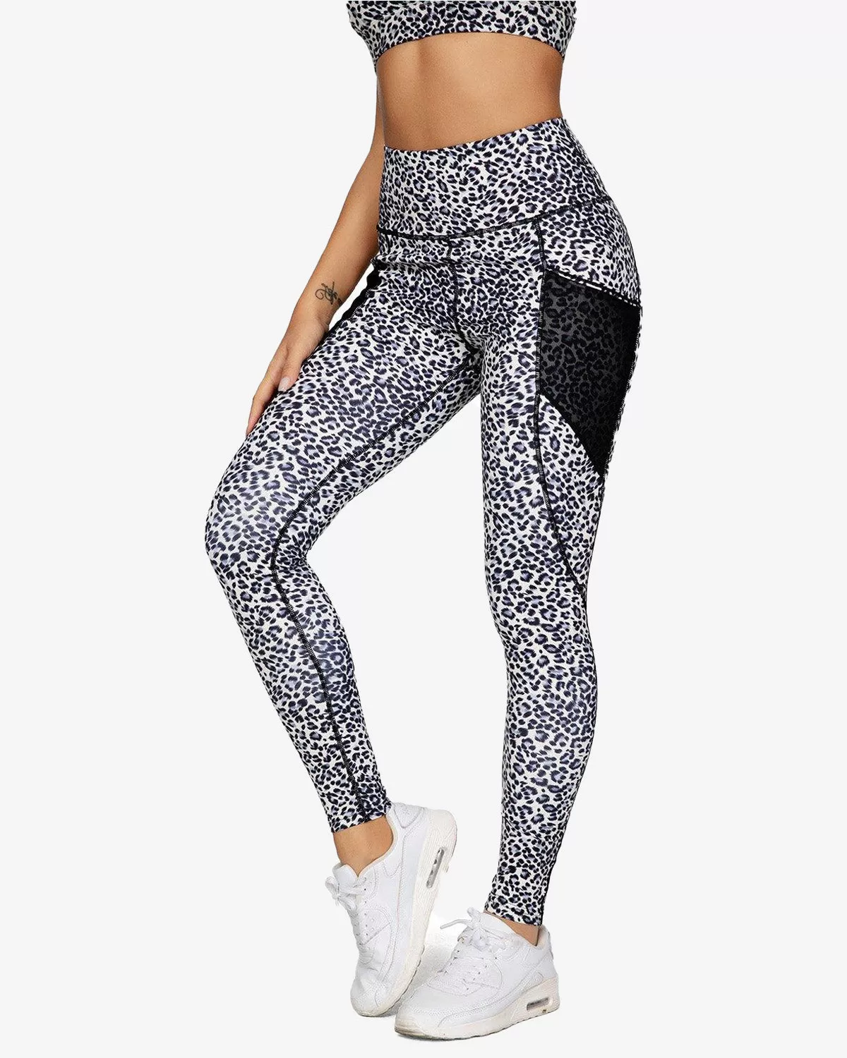 Leopard Print Waist Tights Leggings