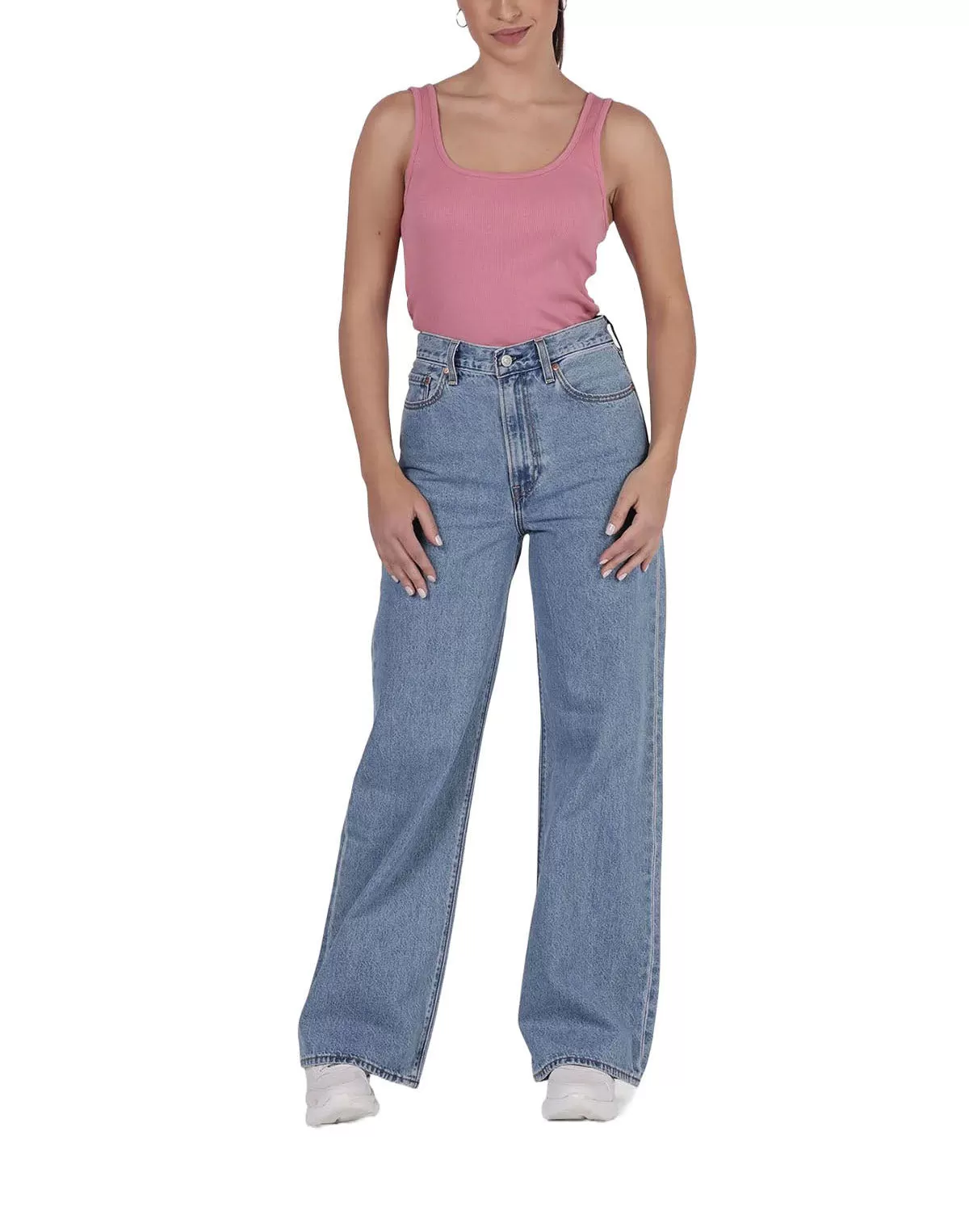 Levi Ribcage Wide Leg Jean