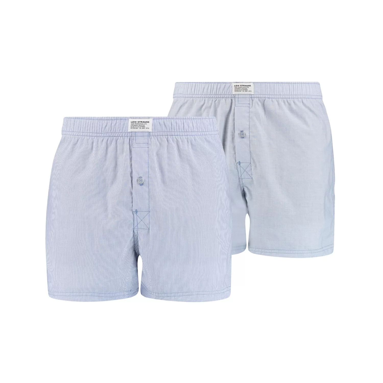 Levis Men Woven Boxer 2 Pack - Blue