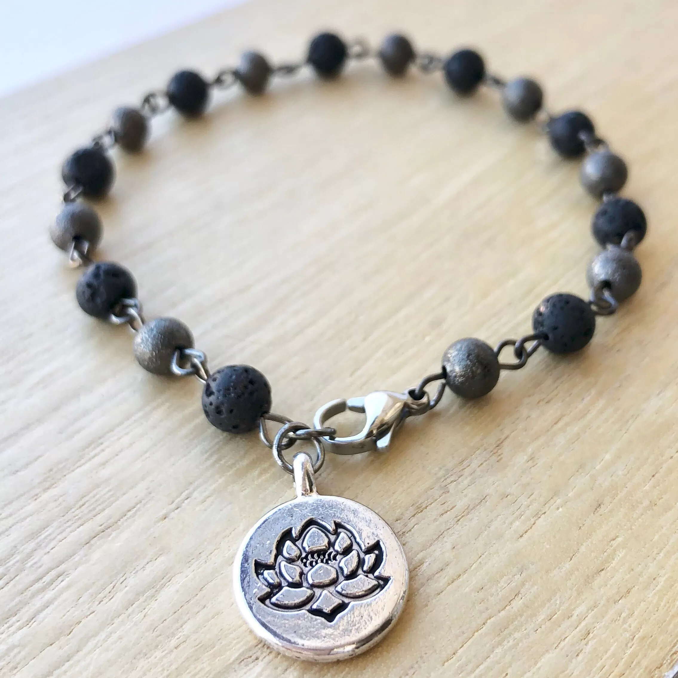 Lotus & Lava Anklet