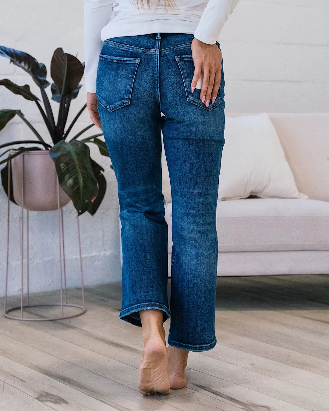 Lovervet Enough For Me Distressed Straight Jeans