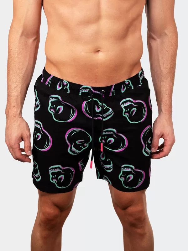 Maceoo Swim | Swim Lion SkullFloat Black