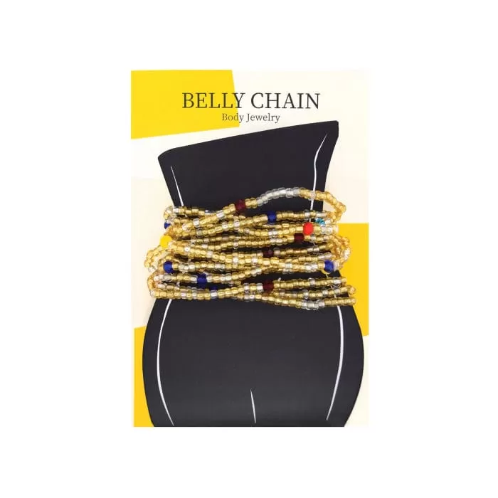 MAGIC | Belly Chain Jewelry Clear Gold Beads