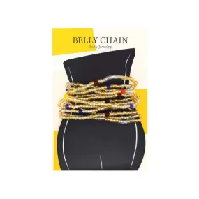 MAGIC | Belly Chain Jewelry Clear Gold Beads