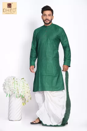 Man in Green 2- Dhoti(optional) Kurta Full Set