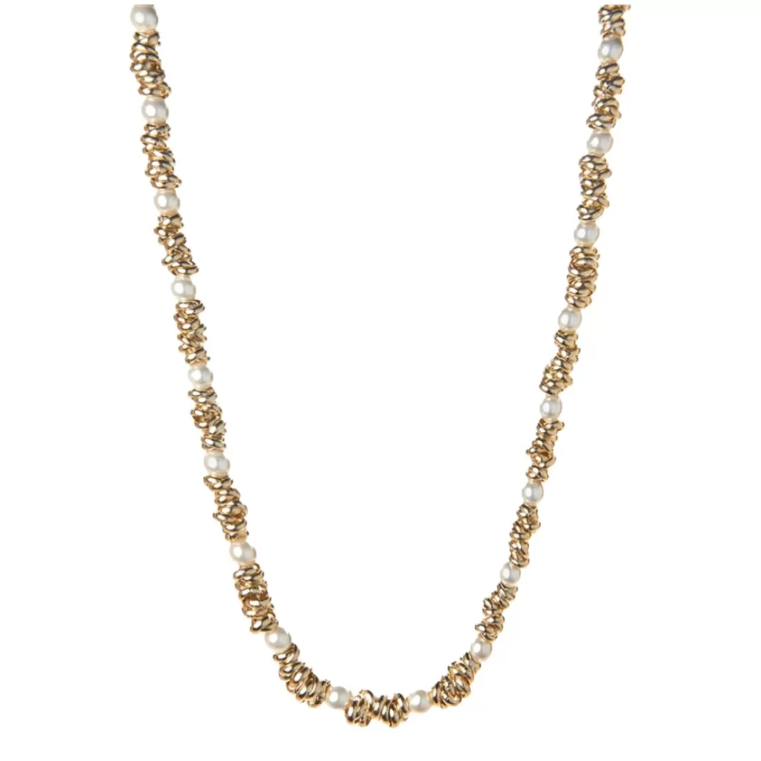 MANU PEARL RONDELLE NECKLACE