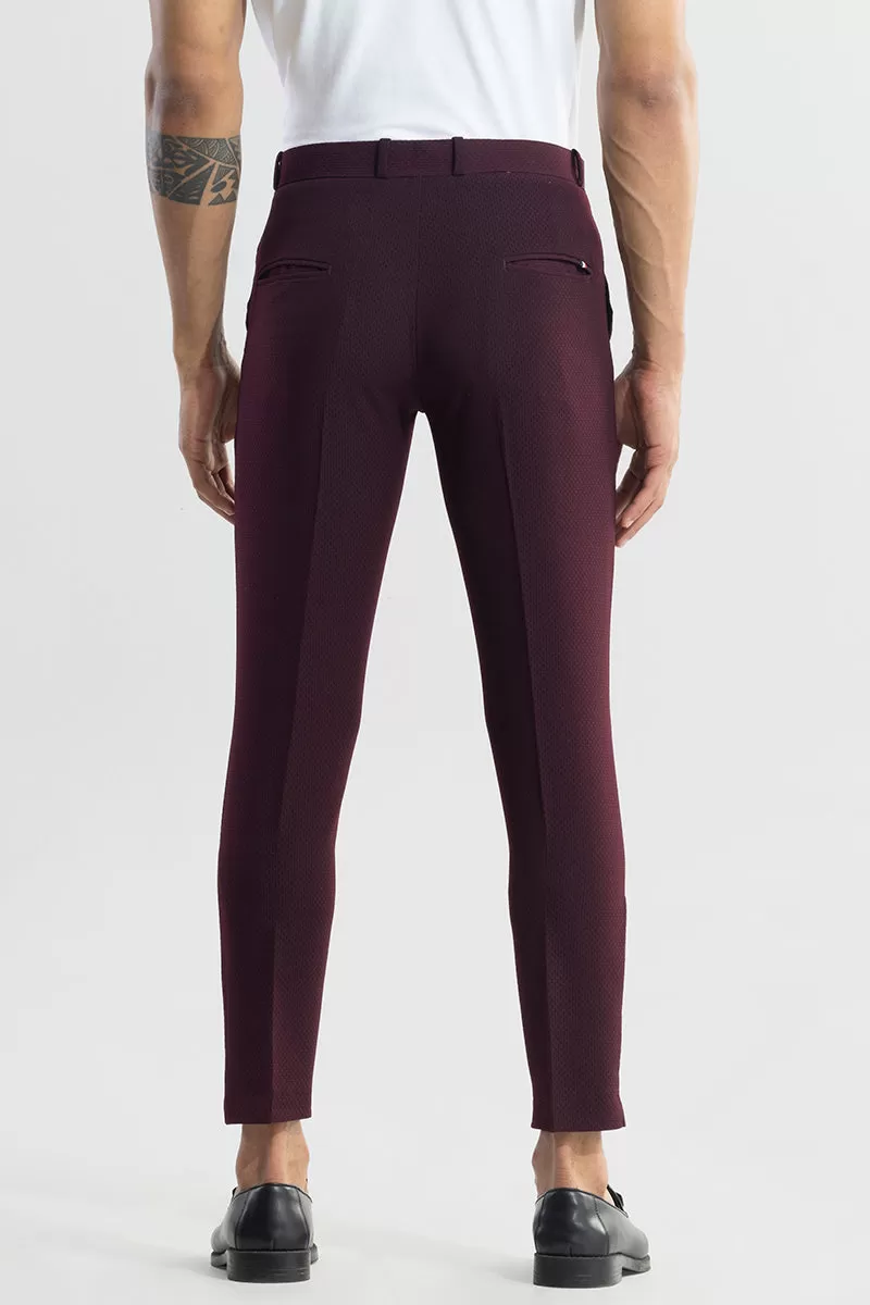 Masonry Maroon Trouser