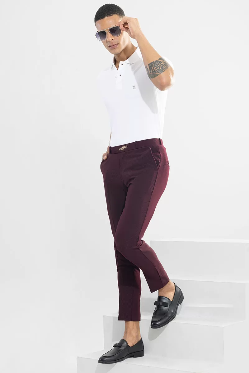 Masonry Maroon Trouser