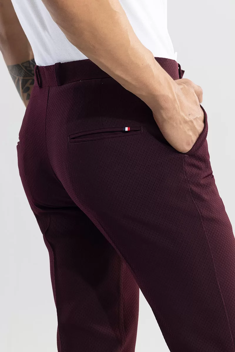 Masonry Maroon Trouser