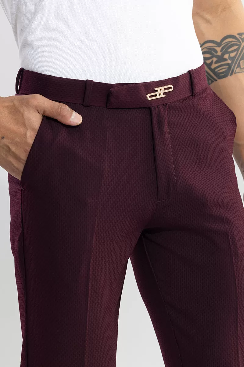 Masonry Maroon Trouser