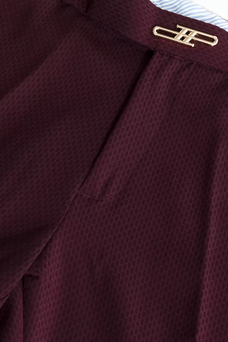 Masonry Maroon Trouser