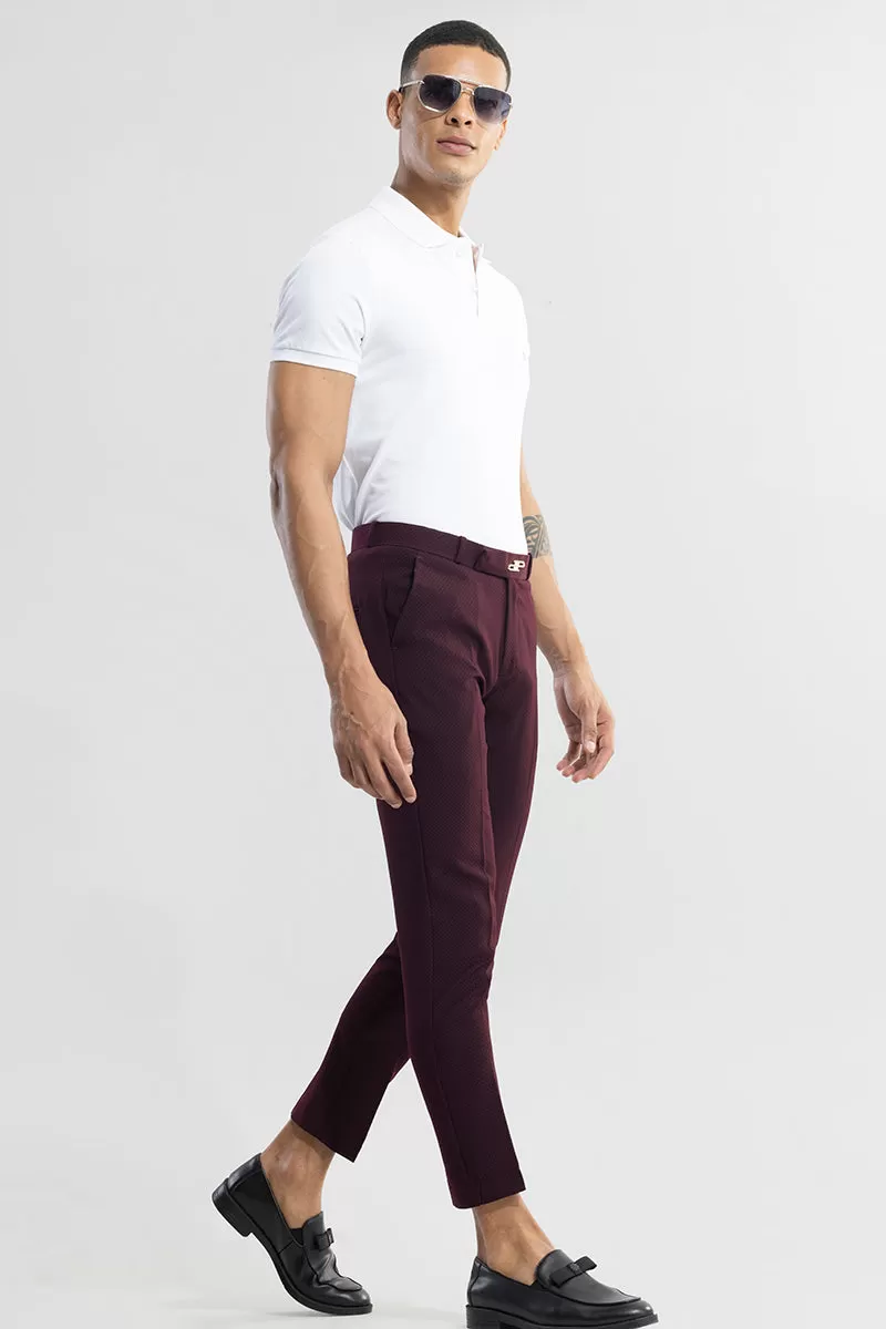 Masonry Maroon Trouser