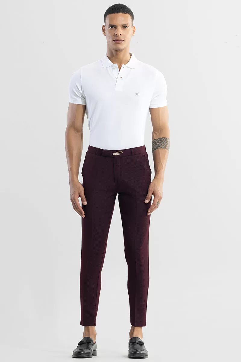 Masonry Maroon Trouser