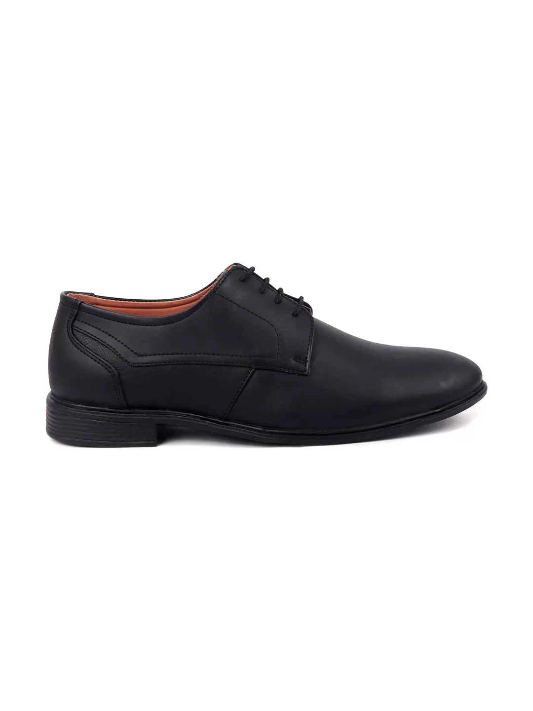 Men Black Formal Lace-Up Oxford Shoes