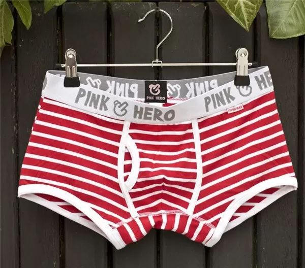 Men Underwear Boxers Sexy Striped Cotton Men Boxer Shorts Panties