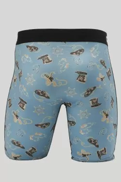 MEN'S 9 SHERIFF BOXER BRIEFS - TURQUOISE