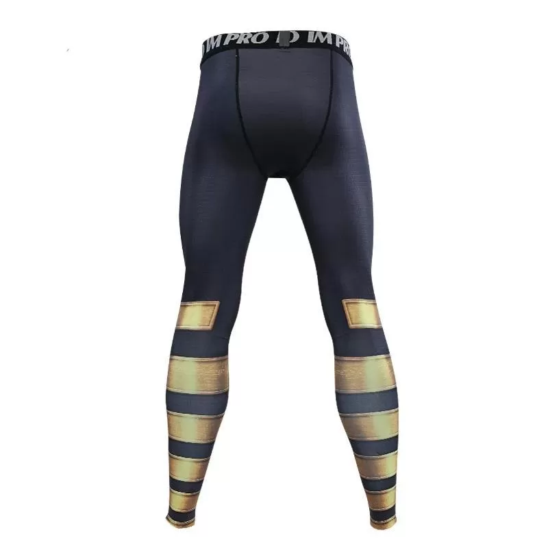 Men's Black Adam Compression Leggings Spats