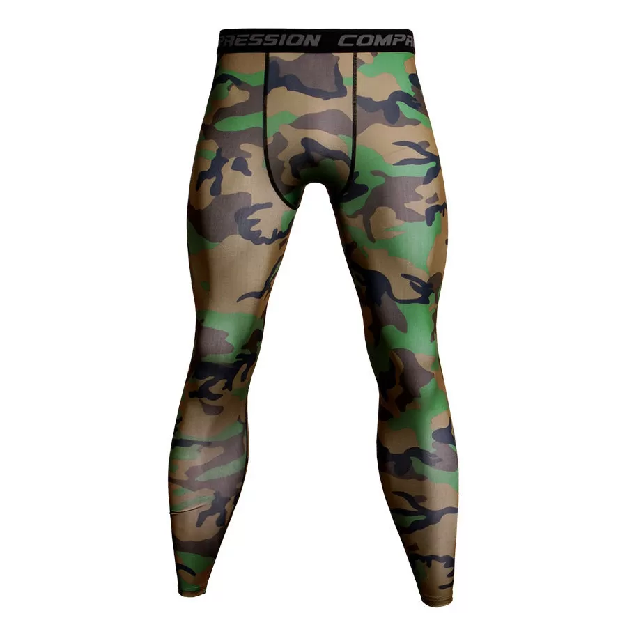 Men's Camouflage Compression Leggings Spats