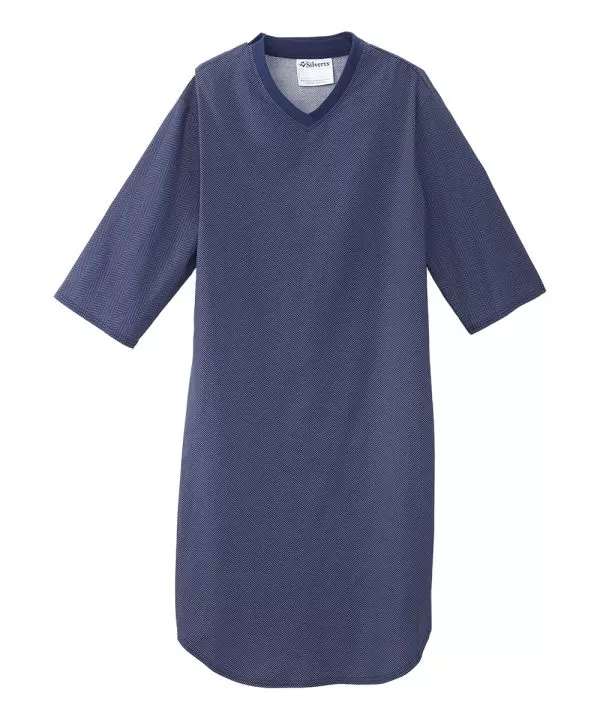 Men's Hospital Gown with Back Overlap