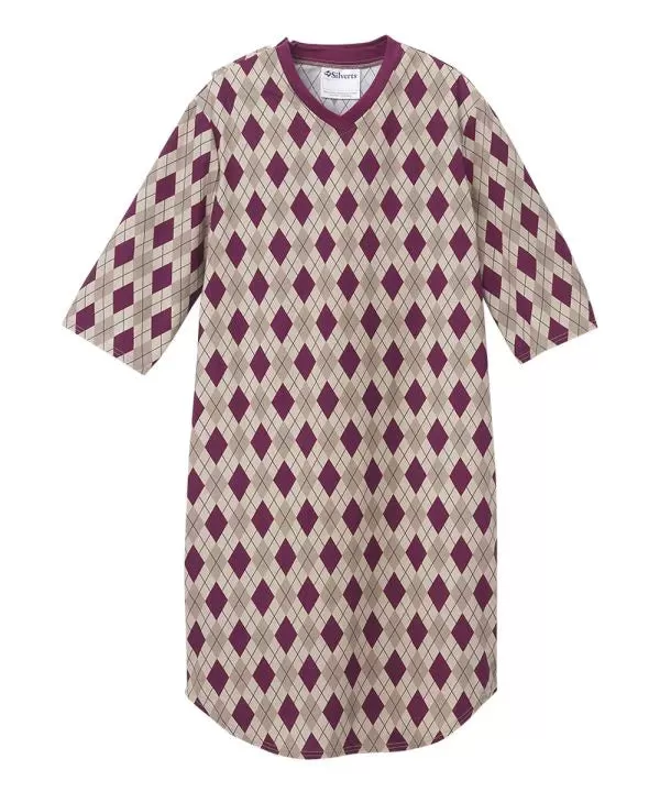 Men's Hospital Gown with Back Overlap