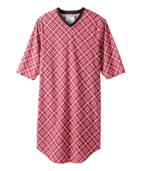 Men's Hospital Gown with Back Overlap