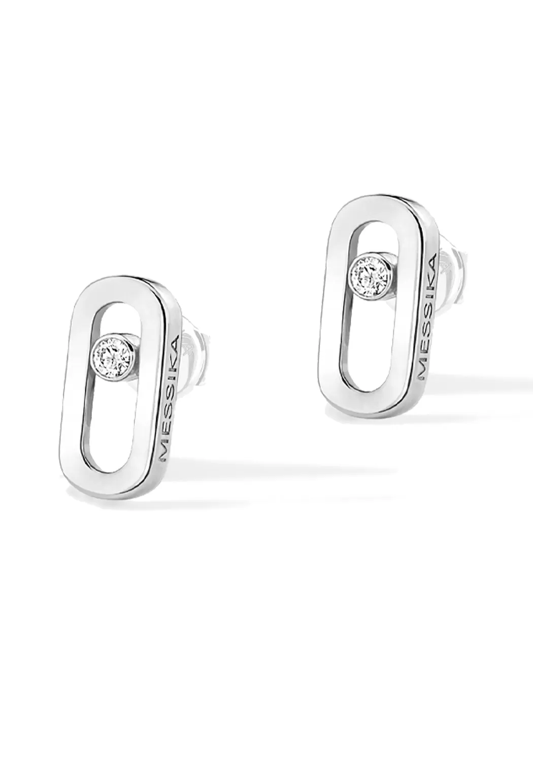 Messika Move Uno 18K Gold Diamond Stud Earrings | Choose Gold