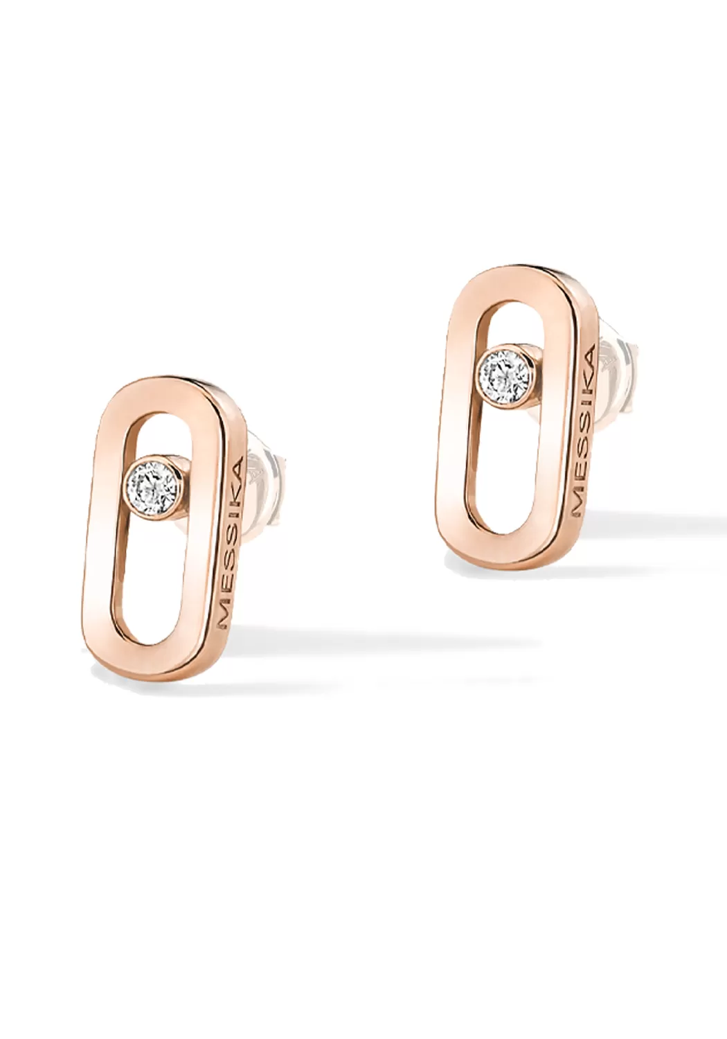 Messika Move Uno 18K Gold Diamond Stud Earrings | Choose Gold