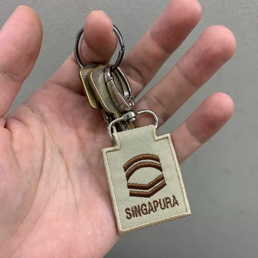 MINI SAF RANK KEYCHAIN - ME9 (OD GREEN) (NEW)