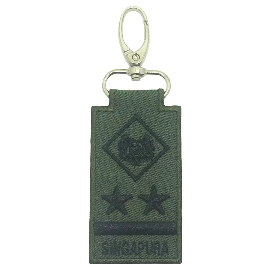 MINI SAF RANK KEYCHAIN - ME9 (OD GREEN) (NEW)