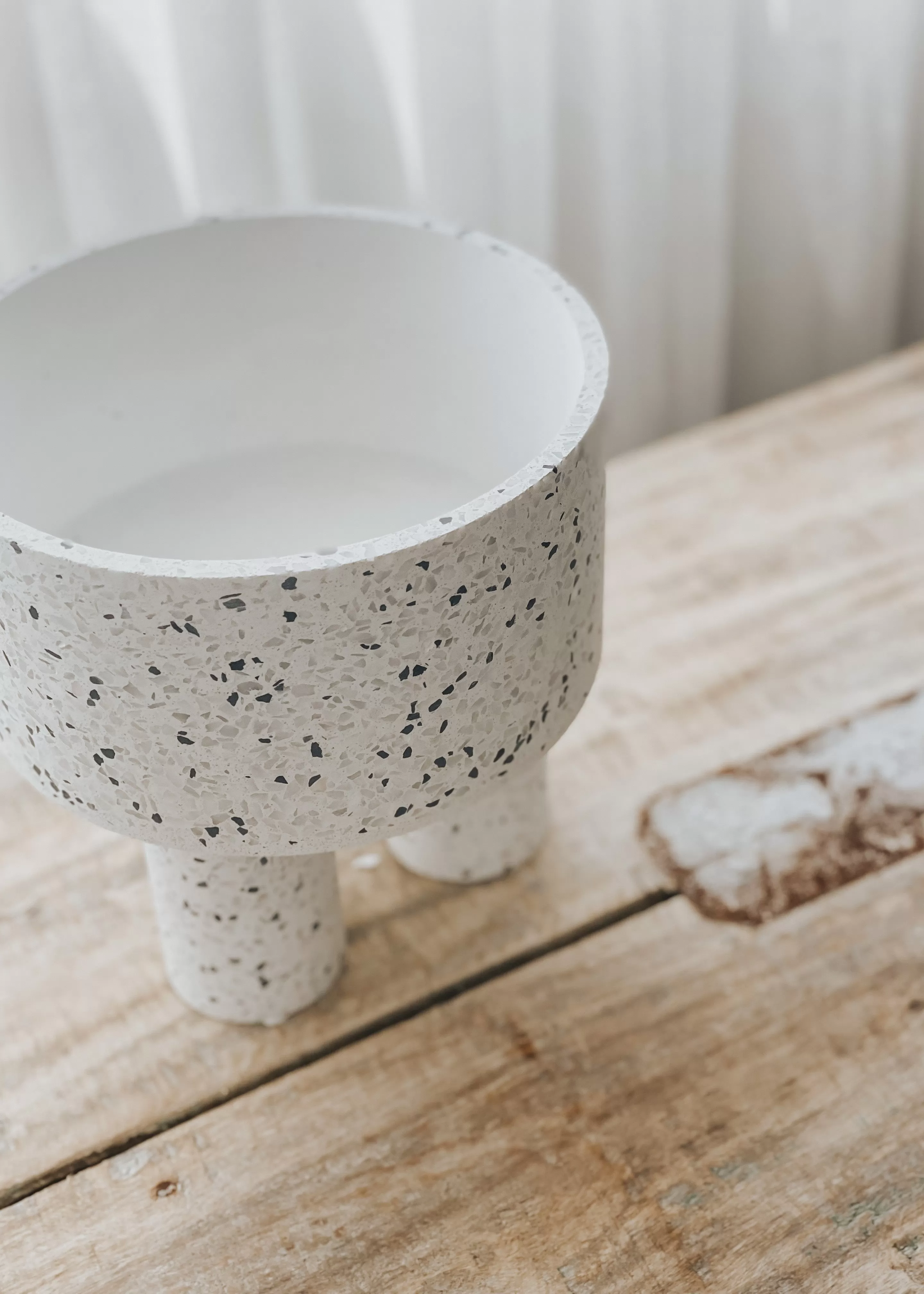 Morgan Terrazzo Footed Pot