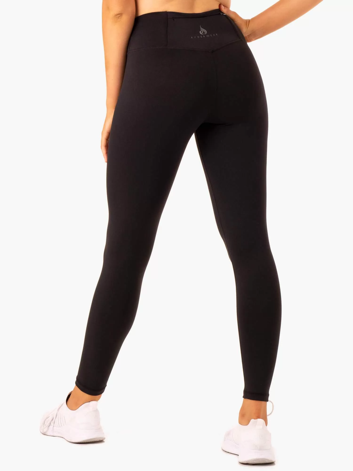 Movement High Waisted Pocket Leggings - Black