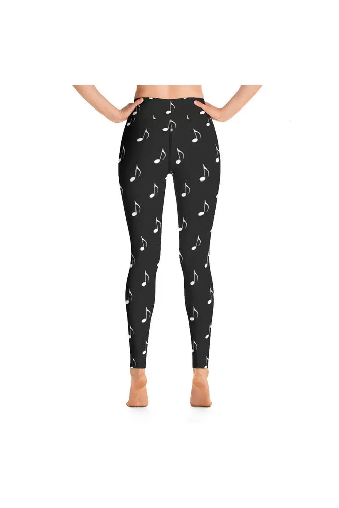 Musical Notes Yoga Leggings