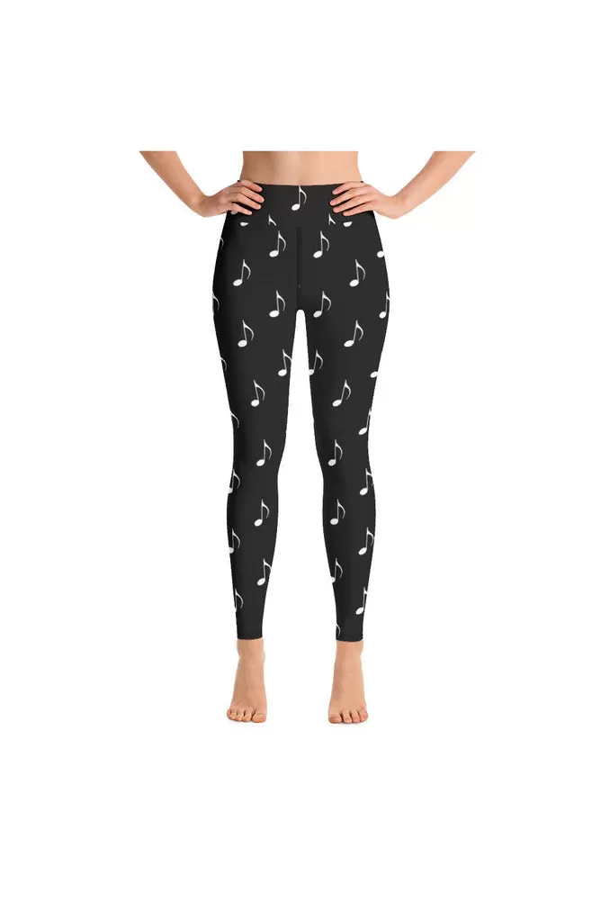 Musical Notes Yoga Leggings