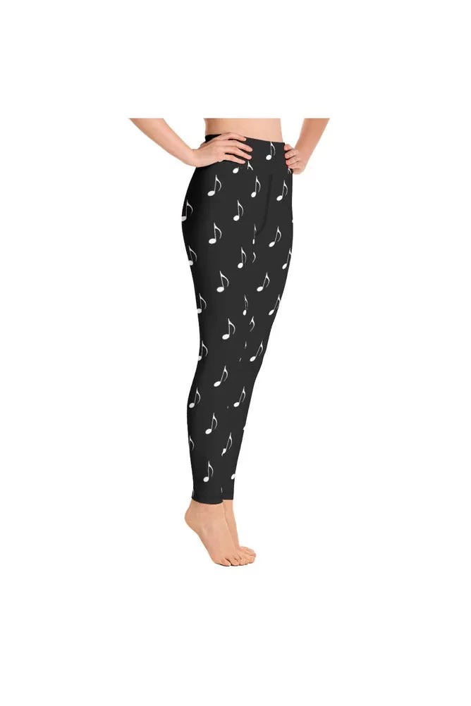 Musical Notes Yoga Leggings