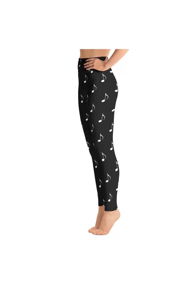 Musical Notes Yoga Leggings