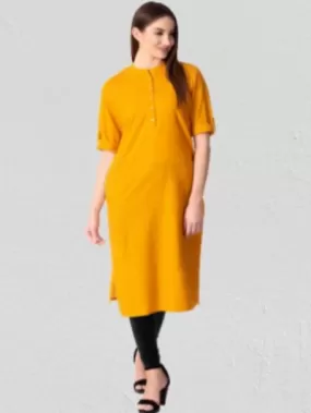 Mustard Cotton Kurti UK Next Day