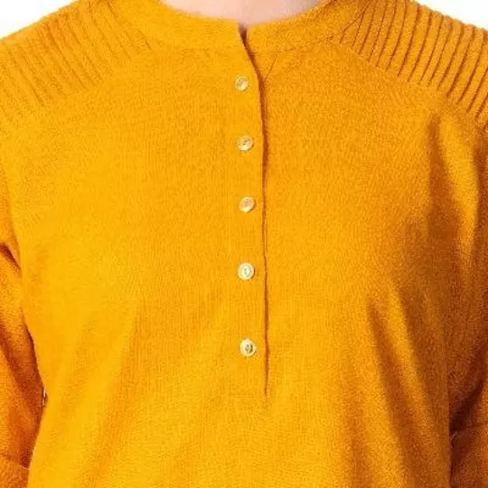 Mustard Cotton Kurti UK Next Day