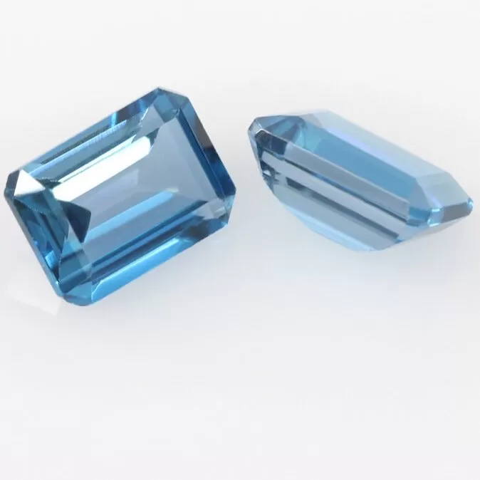 Natural London Blue Topaz Loose Gemstone ( For DIY Jewelry Making ) - Cut Size 4x6~10x12mm