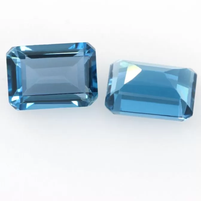 Natural London Blue Topaz Loose Gemstone ( For DIY Jewelry Making ) - Cut Size 4x6~10x12mm