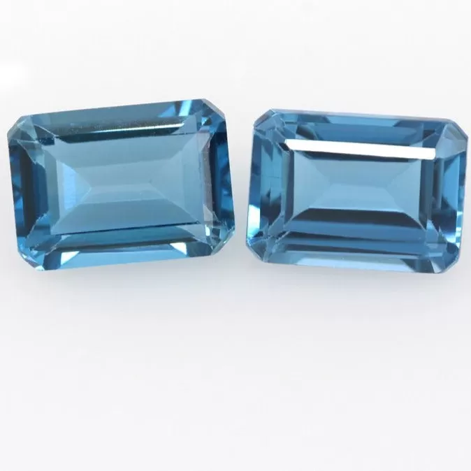 Natural London Blue Topaz Loose Gemstone ( For DIY Jewelry Making ) - Cut Size 4x6~10x12mm