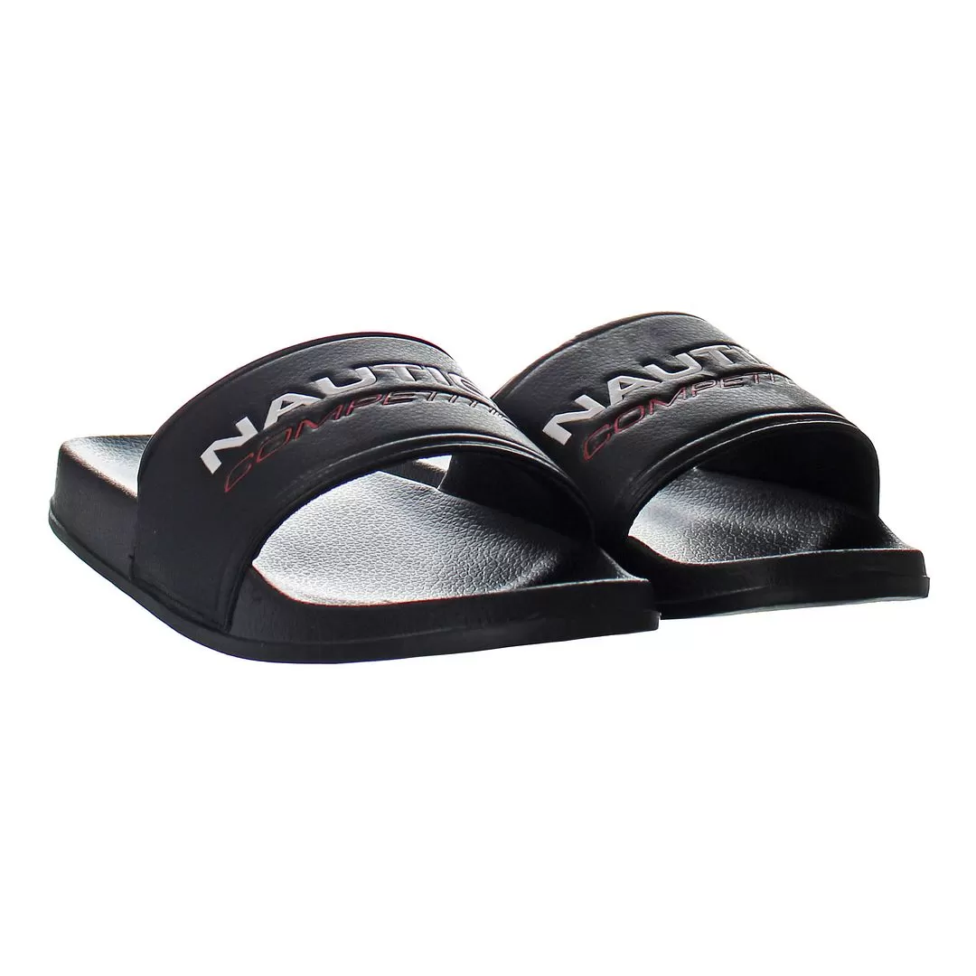 Nautica Grappo Black Mens Flip-Flops