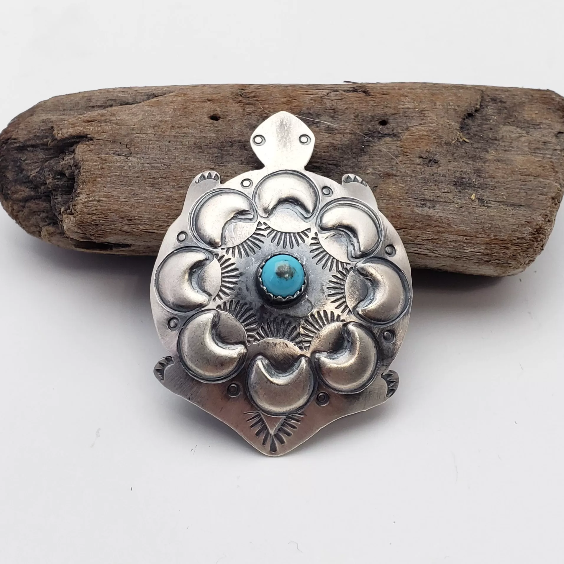 Navajo Sterling Silver Turtle Pin