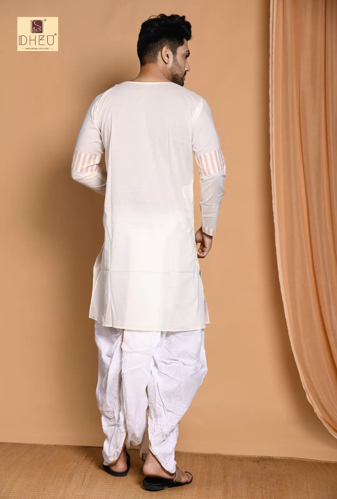 Navajo White- Dhoti(Optional) Kurta Full Set