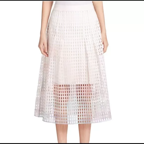 NWT Elie Tahari Mesh Ombré Skirt