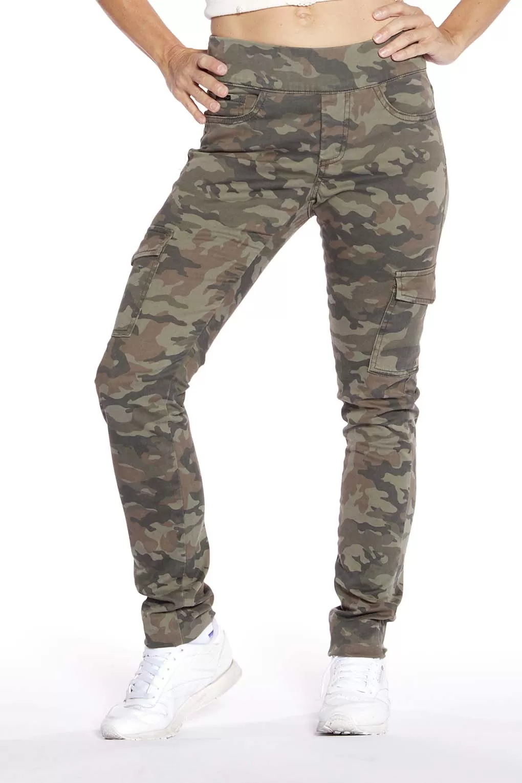 OLIVIA - Pull-On Jeggings - Camo