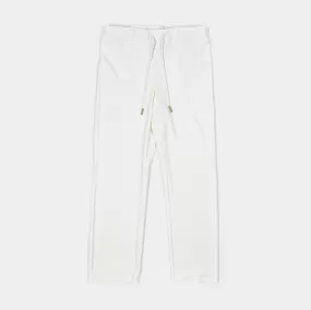 Ombre Big Bling Velour Womens Track Pants (White)